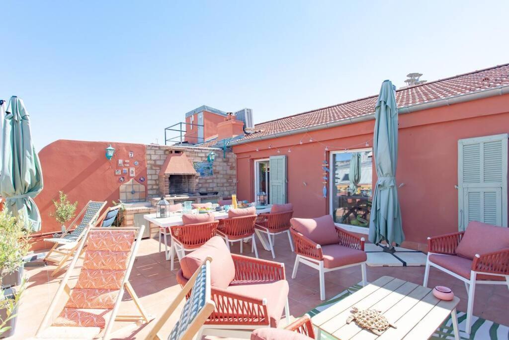 #48 Suite Jean Top Floor Terrace 5Min Walk Sea Ac 니스 외부 사진